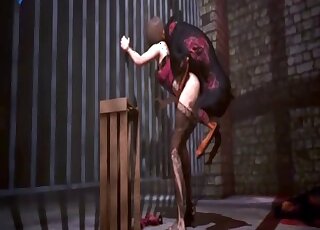 Brutal demonic 3D porn session with a hardcore dog